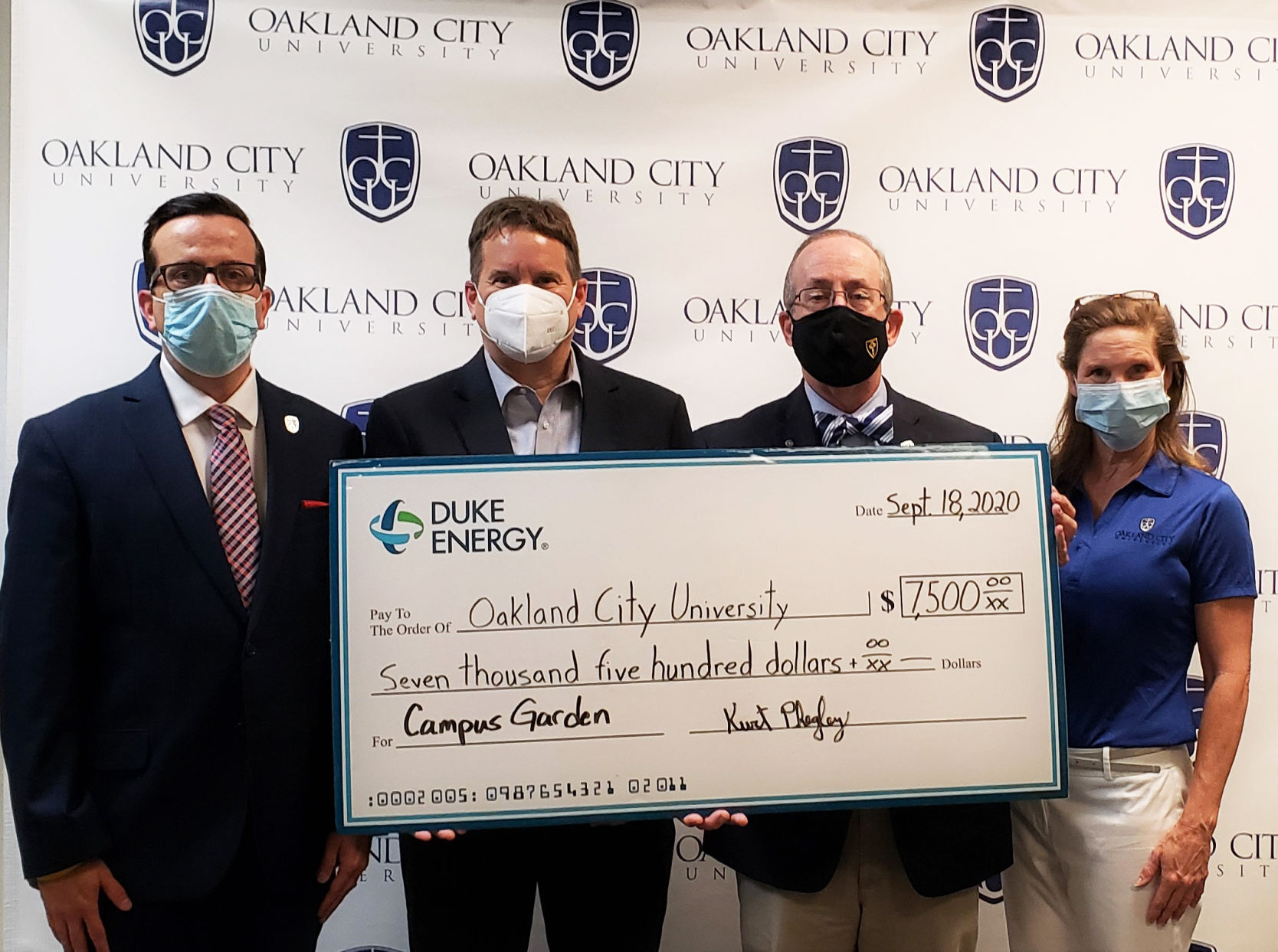 Duke awards grant to OCU for community garden